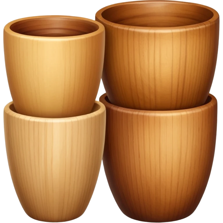 wooden kitchen cups emoji