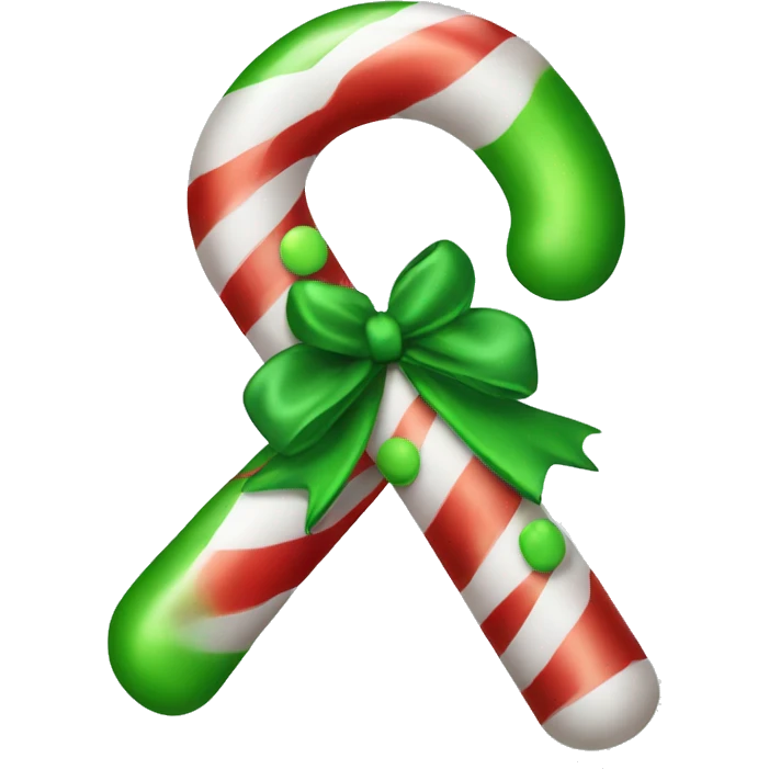 christmas green candy cane emoji