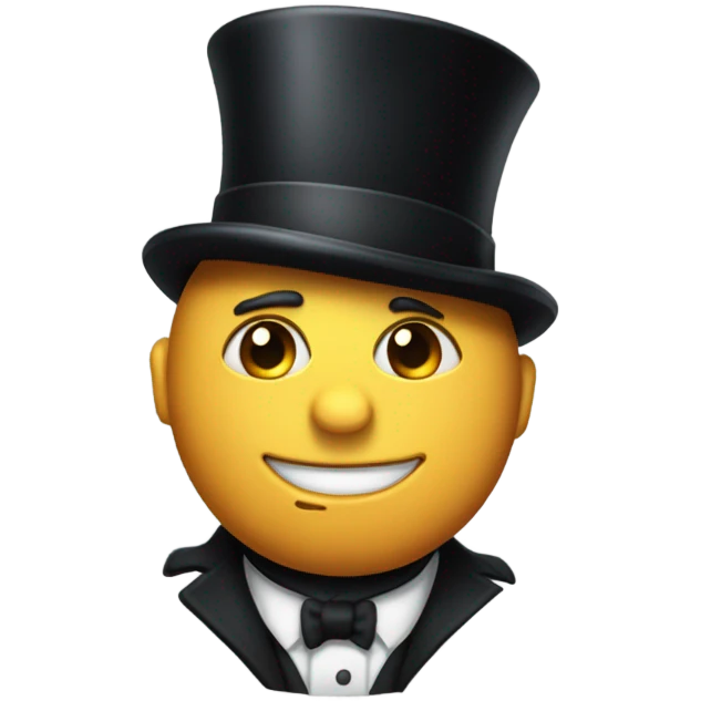 Butt with a top hat  emoji