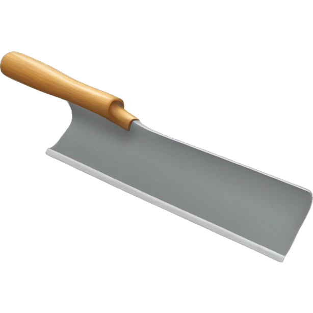 squeegee with long wooden handle emoji