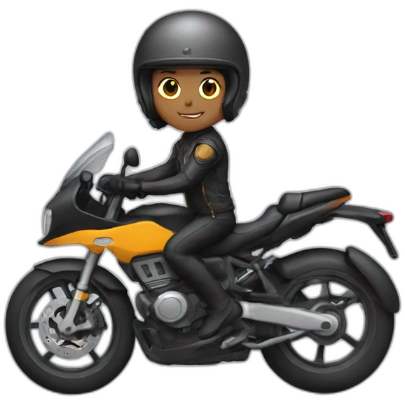 motorcycle rider emoji