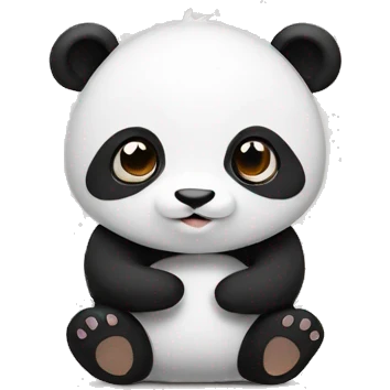 Panda saying “I love you” emoji