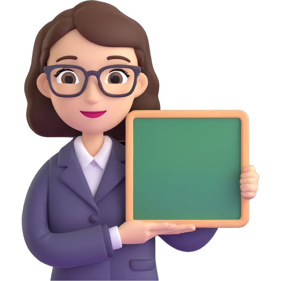 profesora with blackboard emoji