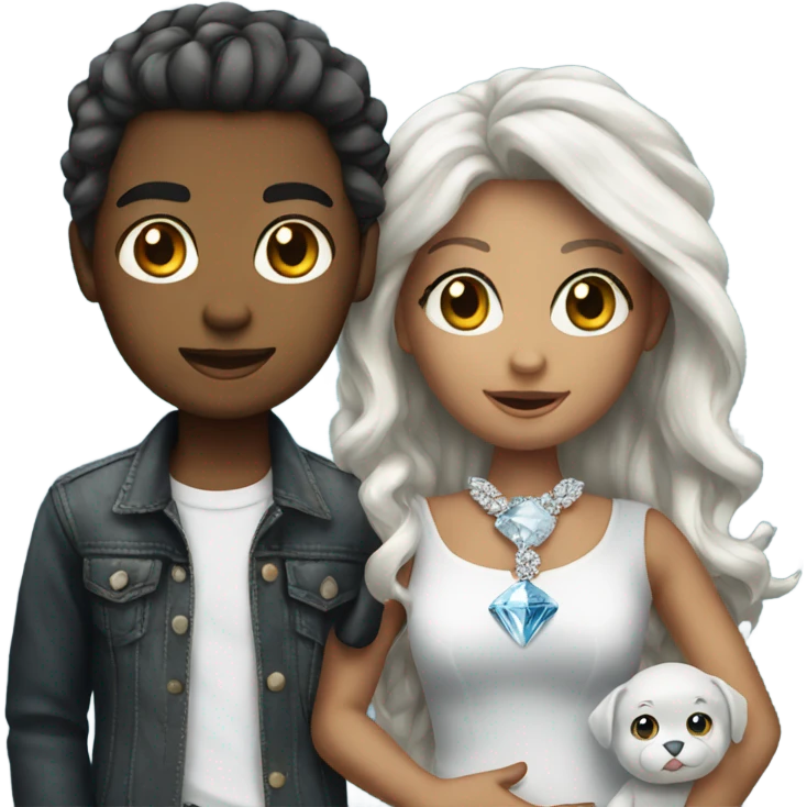 diamond with doll emoji