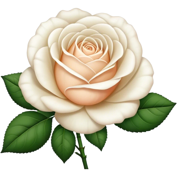 white English rose Benjamin Britten ( flower ) emoji