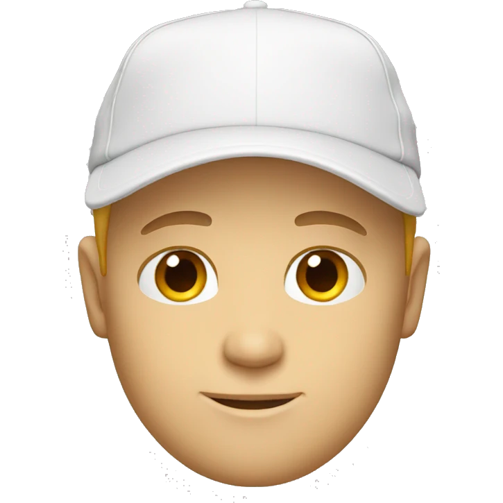 White man cap emoji