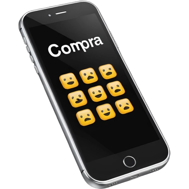 Quero uma desenho de celular e em baixo quero uma frase escrita ass vendendo esse celular em português emoji