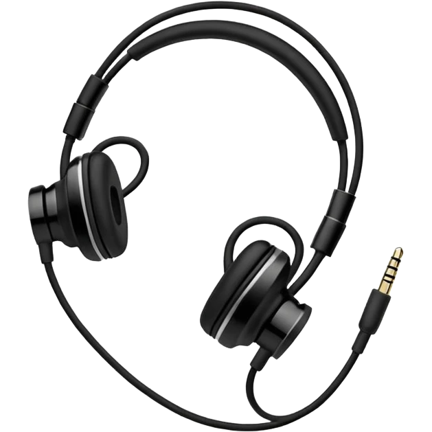 Auriculares de cable emoji