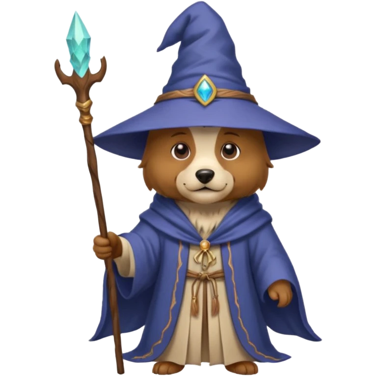Dog wizard emoji