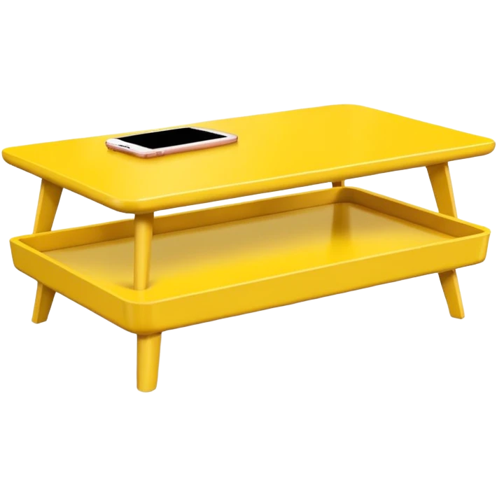 yellow coffe table
 emoji