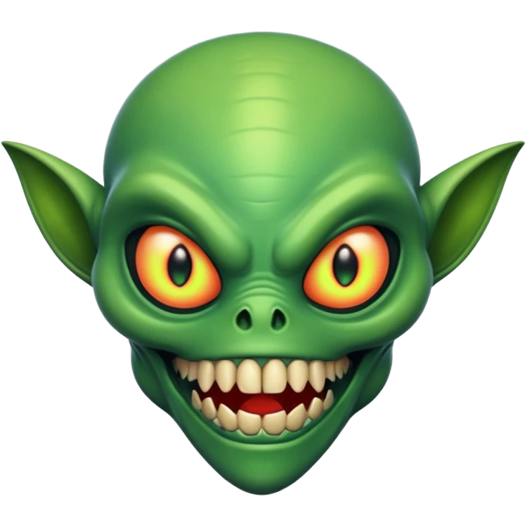 una spaventosa creatura aliena emoji