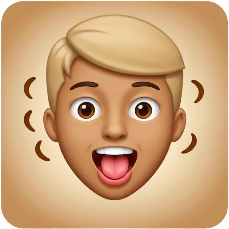 Swinging tounge shaking head  emoji
