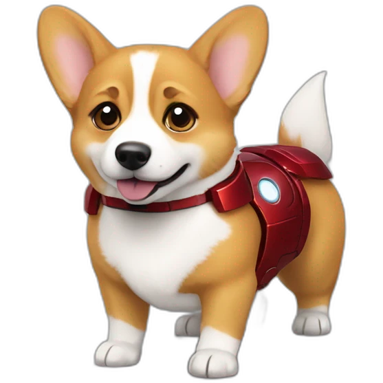 Corgi ironman marvel emoji