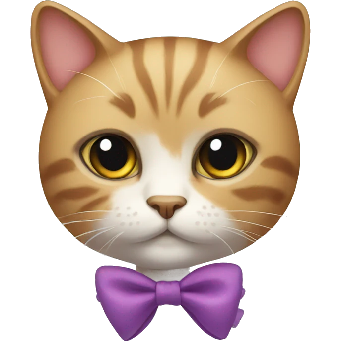 cat with bow emoji