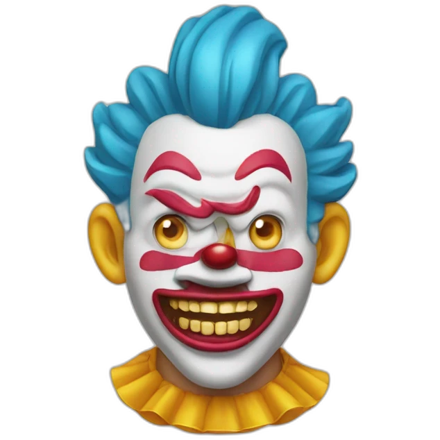 Clown avec des grillz emoji