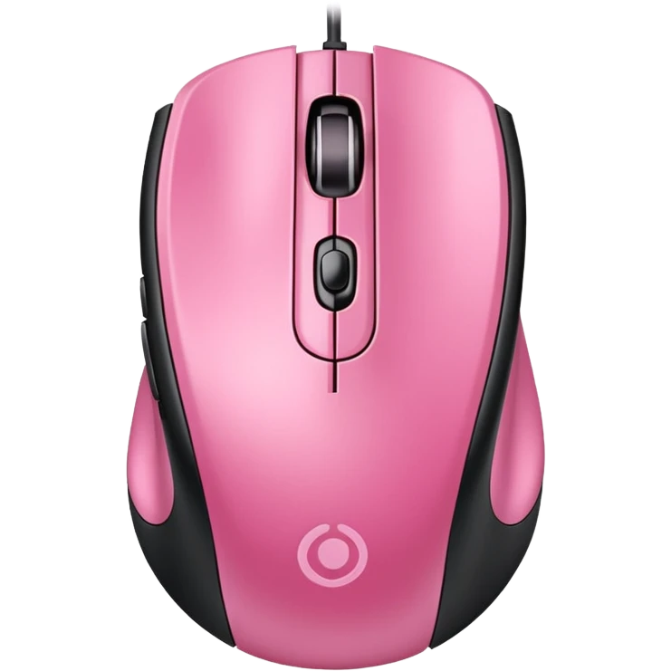 pink soft classic gaming mouse emoji