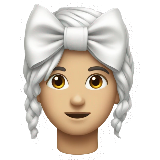 White bows emoji