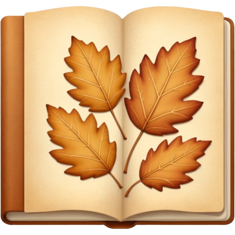 Beige Cozy pages autumn emoji