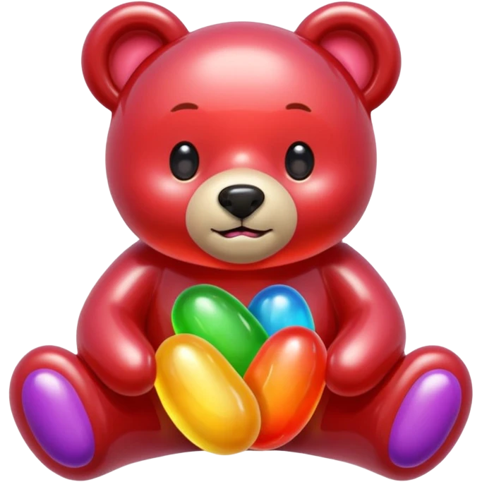 jelly bean bear emoji