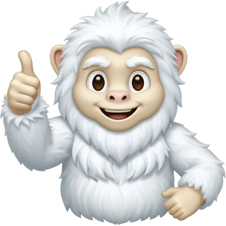 a yeti giving a thumbs up emoji