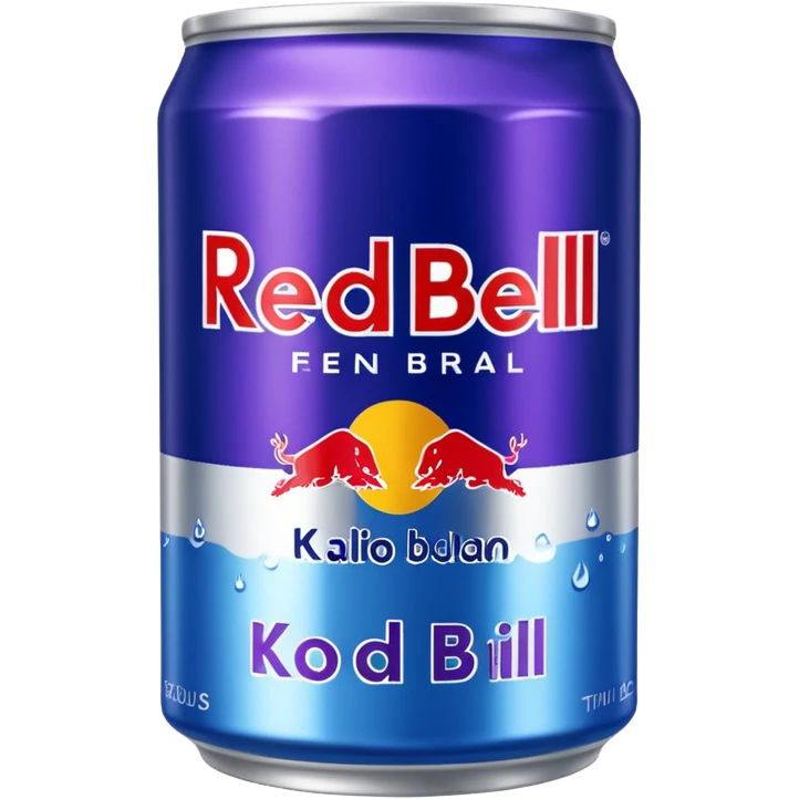 Kokos blåbär redbull emoji