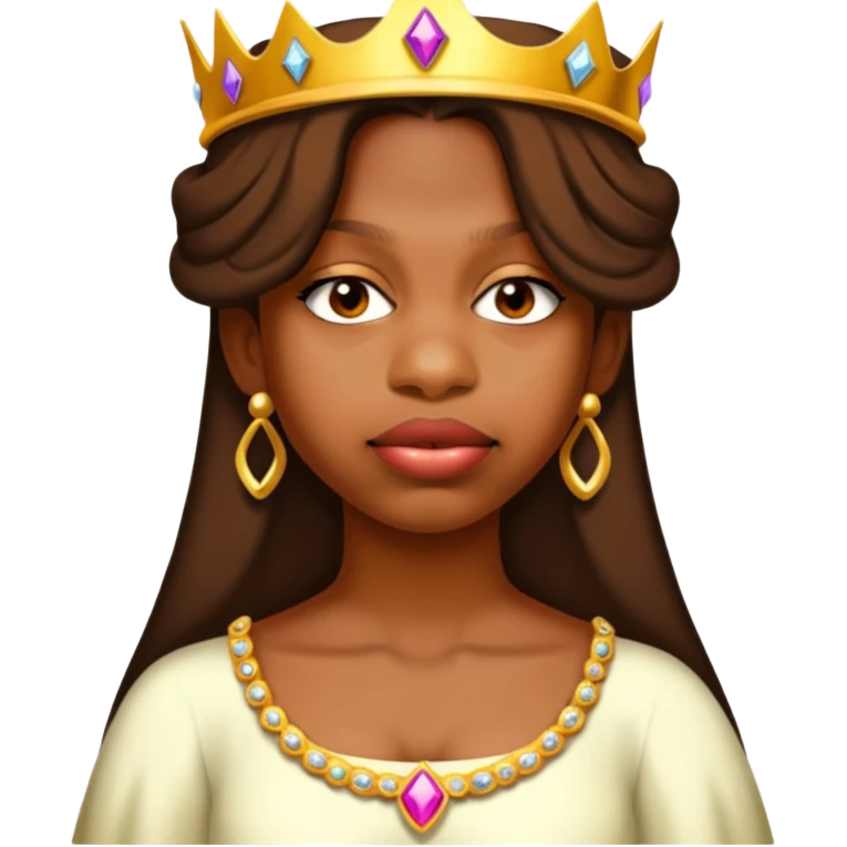 brown skin princess emoji