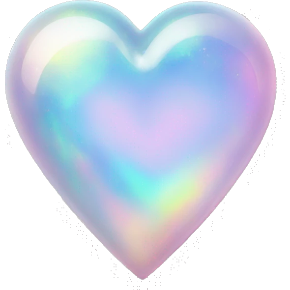 Opal heart  emoji