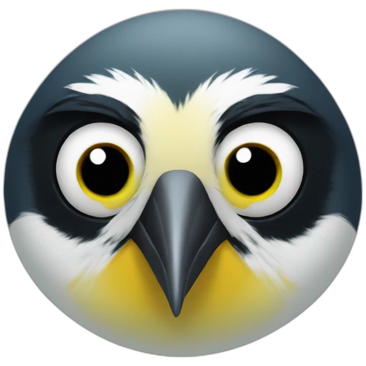 great tit bird face emoji