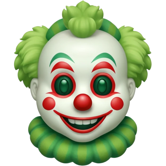 green plush toy clown emoji