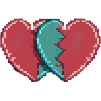 two overlapping hearts emoji