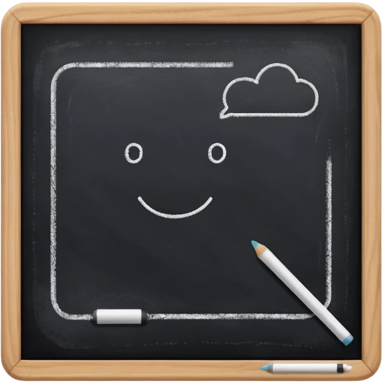 School Chalkboard emoji
