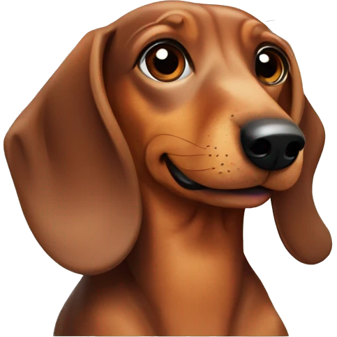 dachshund dog emoji