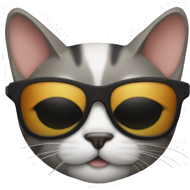 Cat with sunglasses emoji
