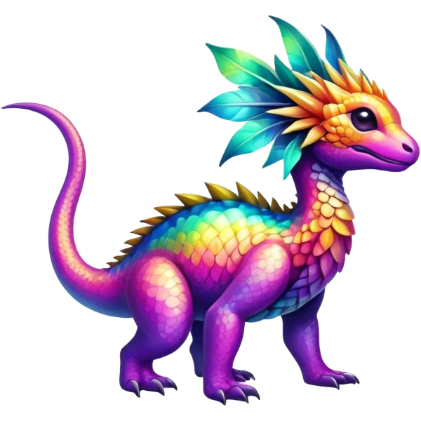 Exotic colorful lFakémon-creature emoji