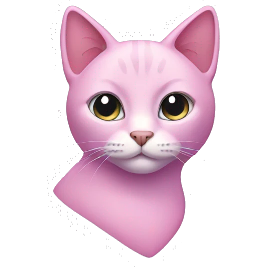 pink and lilac cat emoji
