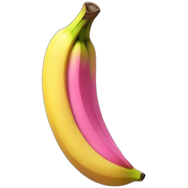 Pink banana emoji