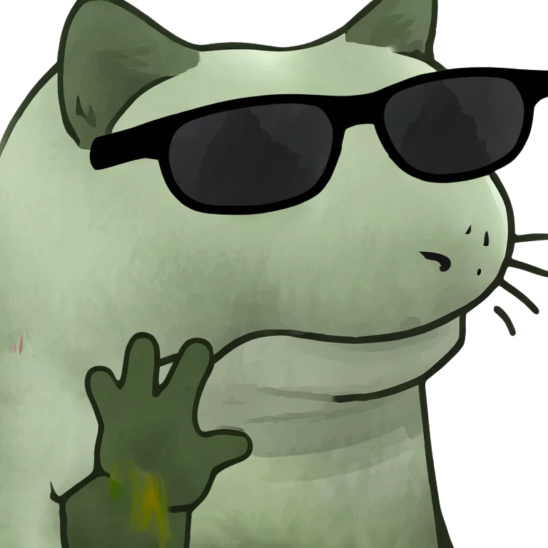 Cat with sunglasses emoji