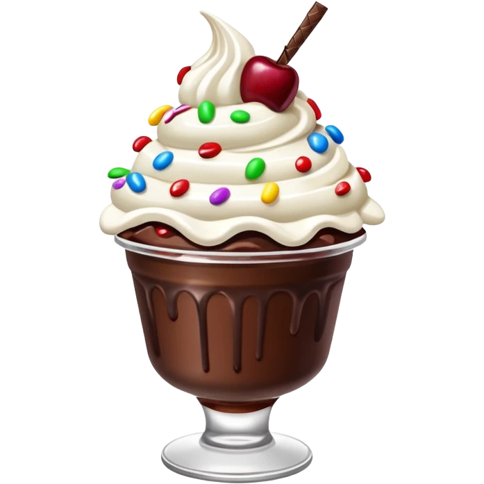 Ice Cream Chocolate Sundae with Cherry


 emoji