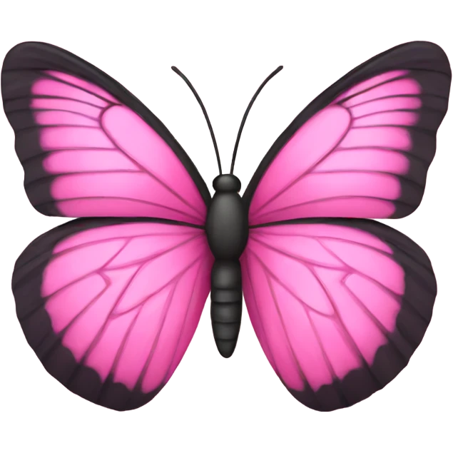 Pink butterfly emoji