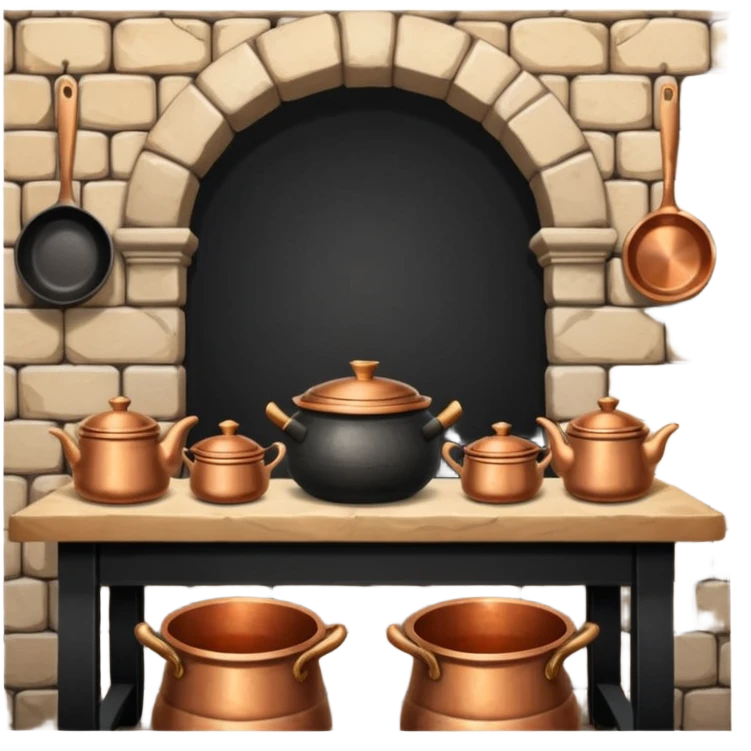kitchen room in castle emoji