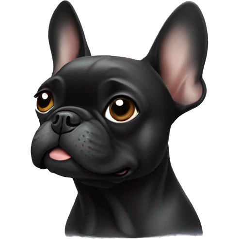 black frenchbulldog emoji