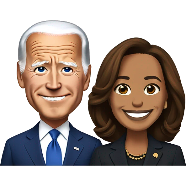 Joe Biden and Kamala Harris  emoji
