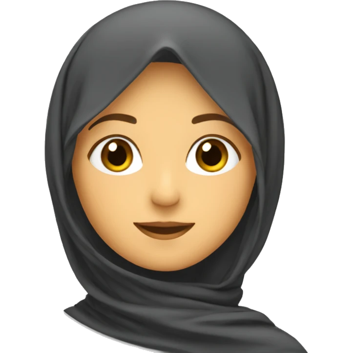 Une fille avec le voile islamique emoji