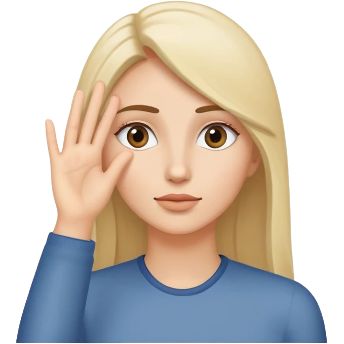 woman with hand above eyes looking for something in the distance emoji