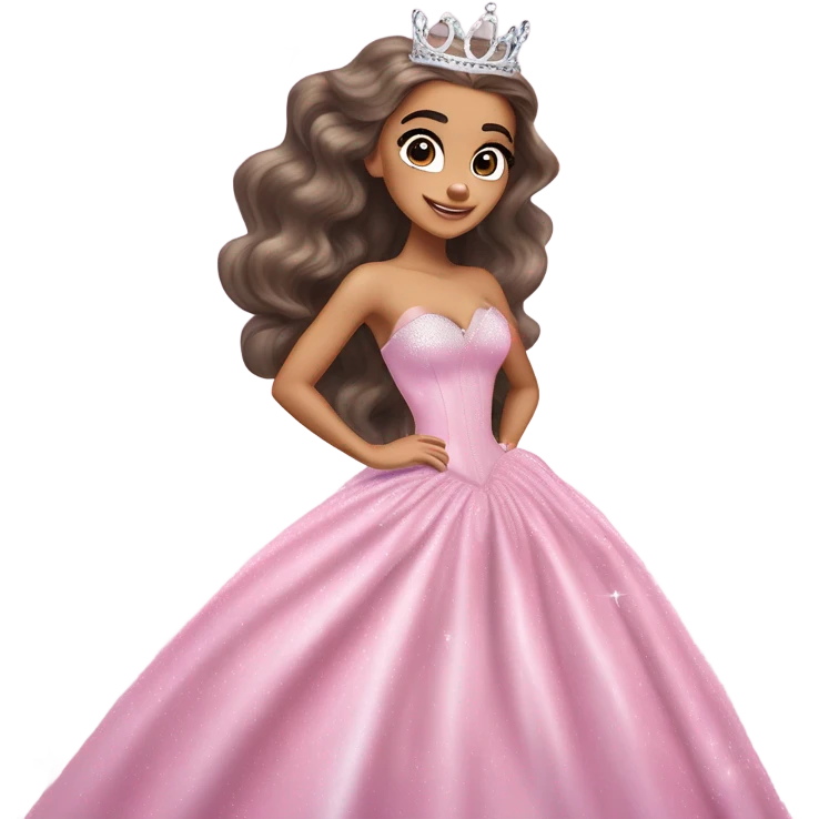 Ariana grande playing as Glinda in wicked  emoji