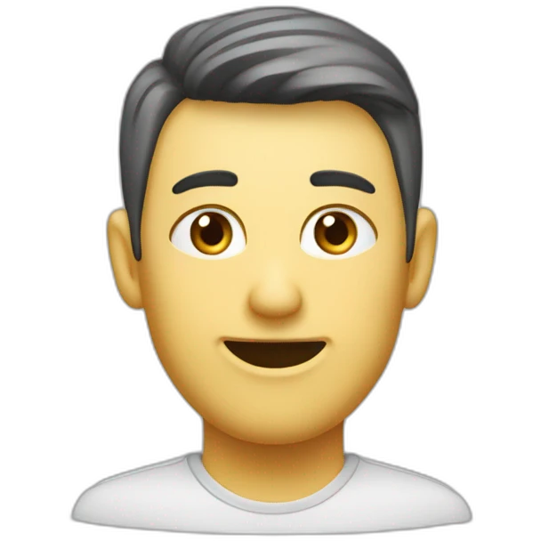 Nein mit einer Sprechblase über den Kopf emoji