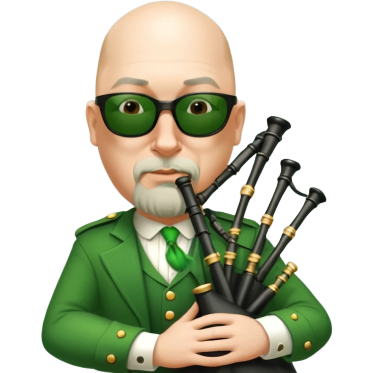 Green Bagpiper emoji