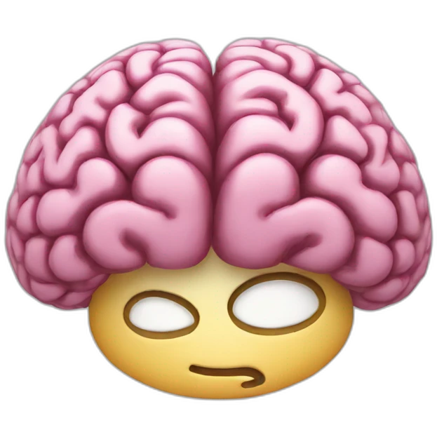 brain happy emoji