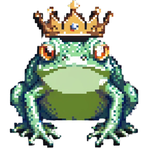 crowned frog emoji