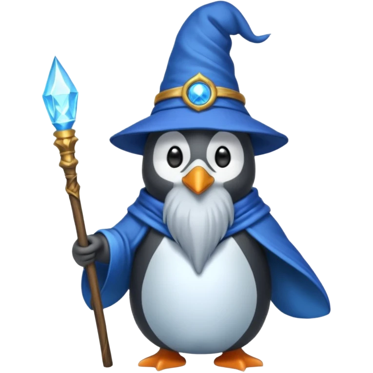 Penguin Wizard emoji